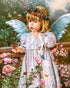 Beautiful Angel Girl with Butterflies Crown